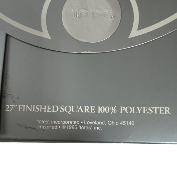 Vintage Totes Rain Scarf 27" Square Hat Band Cowl Turban Accessory Brown New - Picture 6 of 6